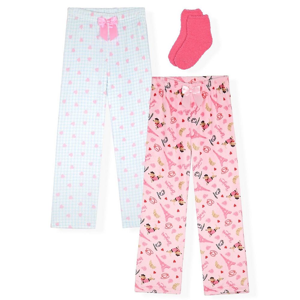 Sleep On It Girls 2-Pack Fleece Pajama Pants