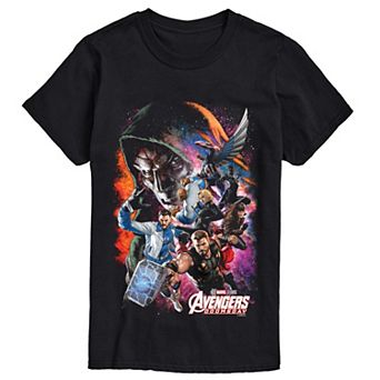 Men's Marvel Avengers: Doomsday Character Collage Short Sleeve Graphic Tee