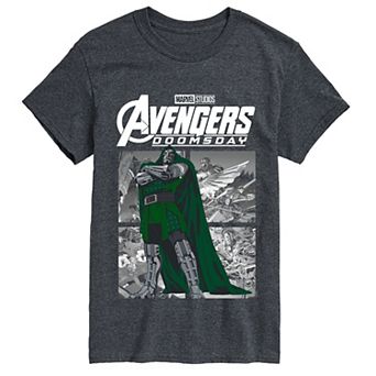Men's Marvel Avengers: Doctor Doom Comic Panels Short Sleeve Graphic Tee