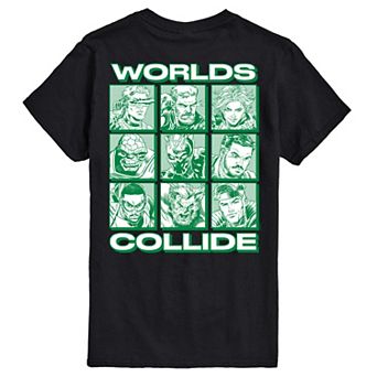 Men's Marvel Avengers: Doomsday "Worlds Collide" Short Sleeve Graphic Tee