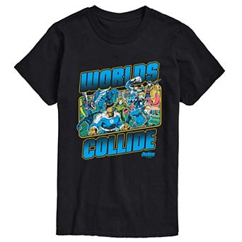 Men's Marvel Avengers: Doomsday "Worlds Collide" Short Sleeve Graphic Tee