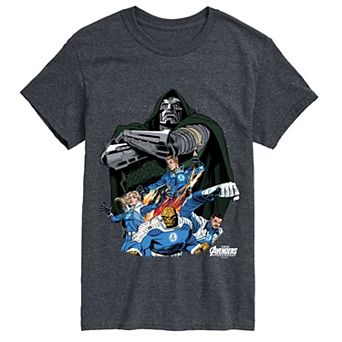 Men's Marvel Avengers: Doctor Doom vs. The Fantastic Four Short Sleeve Graphic Tee