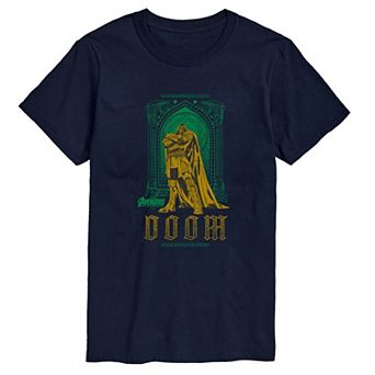 Men's Marvel Avengers: Doomsday Doctor Doom Vintage Gothic Short Sleeve Graphic Tee
