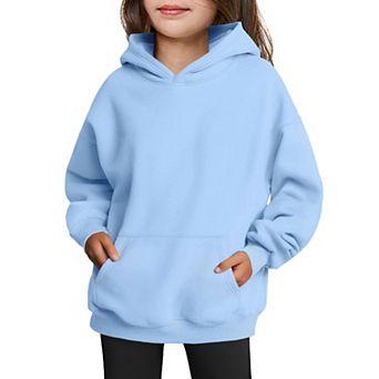 Arshiner Girls Oversized Hoodie Fleece Pullover Sweatshirt Kids Casual Fall Winter Hooded Tops