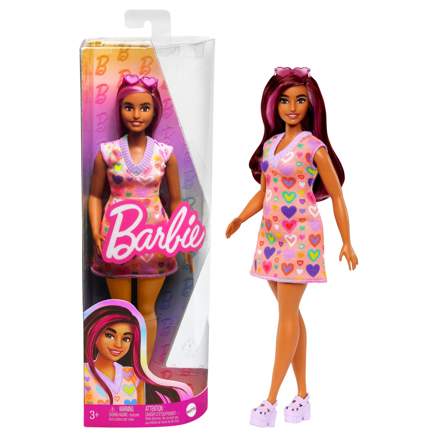 Детские куклы Barbie Fashionistas Doll Wearing Removable Outfit & Shoes & Accessory, 65th Anniversary - Assortment — фото 1