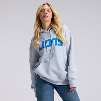 Women's Nike Silver Detroit Lions 2026 Rivalries Collection Oversized Pullover Hoodie