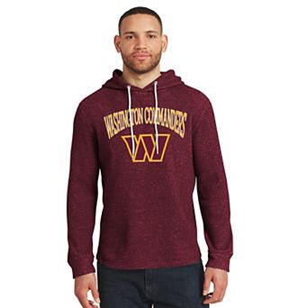 Men's Darius Rucker Collection by Fanatics Burgundy Washington Commanders Waffle Knit Hooded Tri-Blend Long Sleeve T-Shirt