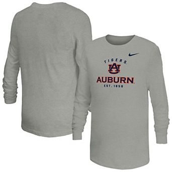 Youth Nike Gray Auburn Tigers Legend Dri-FIT Long Sleeve T-Shirt
