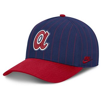 Male Nike Royal/Red Atlanta Braves Cooperstown Rise A-Frame Adjustable Hat