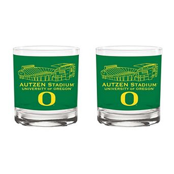 Indigo Falls Oregon Ducks Core Stadium Rocks Glass 2-Pack