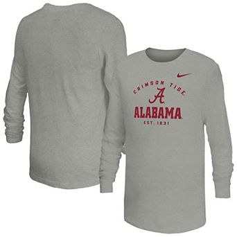 Youth Nike Gray Alabama Crimson Tide Legend Dri-FIT Long Sleeve T-Shirt