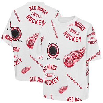 Youth Outerstuff White Detroit Red Wings Unstoppable Elevated T-Shirt