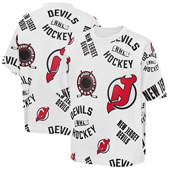 Youth Outerstuff White New Jersey Devils Unstoppable Elevated T-Shirt