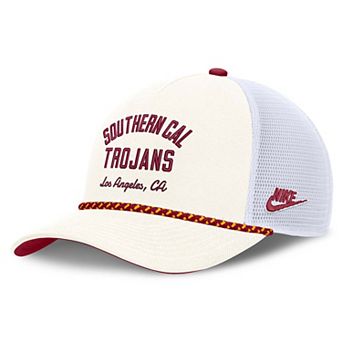 Unisex Nike White USC Trojans Mascot Rope Trucker Adjustable Hat
