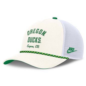 Unisex Nike White Oregon Ducks Mascot Rope Trucker Adjustable Hat