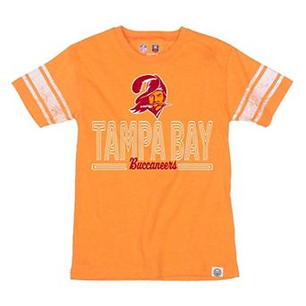 Youth Wes & Willy Orange Tampa Bay Buccaneers Football Jersey T-Shirt