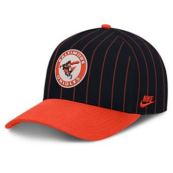 Male Nike Black/Orange Baltimore Orioles Cooperstown Rise A-Frame Adjustable Hat