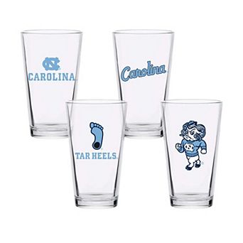 North Carolina Tar Heels 16oz. Collector Pint Glass Four-Piece Set