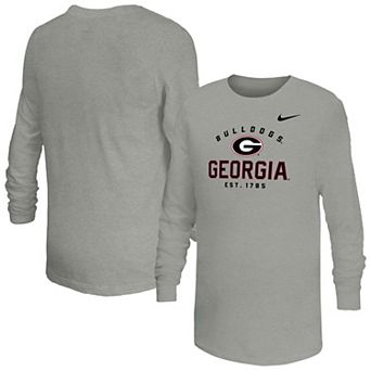 Youth Nike Gray Georgia Bulldogs Legend Dri-FIT Long Sleeve T-Shirt