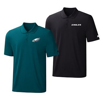 Men's Starter Midnight Green/Black Philadelphia Eagles Two-Pack Logo Polo Set