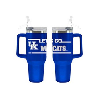 The Memory Company Kentucky Wildcats 40oz. Stainless Steel Team Color Tumbler with Flip Straw