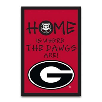 Georgia Bulldogs Home Is Where 12" x 18" Garden Flag