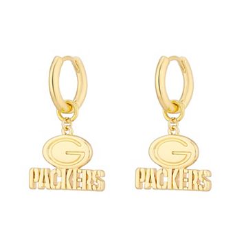 LUV AJ Green Bay Packers Logo Charm Huggie Earrings