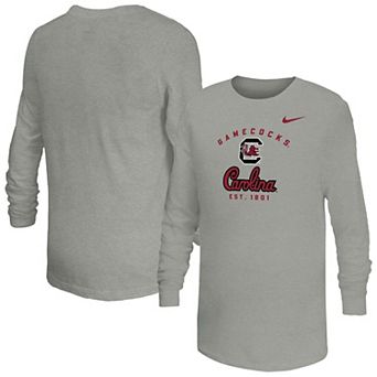 Youth Nike Gray South Carolina Gamecocks Legend Dri-FIT Long Sleeve T-Shirt