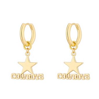 LUV AJ Dallas Cowboys Logo Charm Huggie Earrings