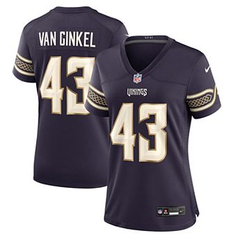 Women's Nike Andrew Van Ginkel Purple Minnesota Vikings 2026 Rivalries Collection Game Jersey