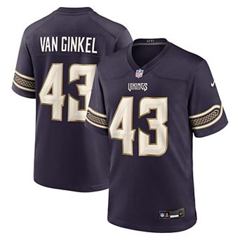 Men's Nike Andrew Van Ginkel Purple Minnesota Vikings 2026 Rivalries Collection Game Jersey