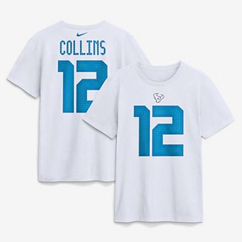Men's Nike Nico Collins White Houston Texans 2026 Rivalries Collection Player Name & Number T-Shirt