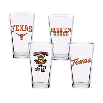 Texas Longhorns 16oz. Collector Pint Glass Four-Piece Set