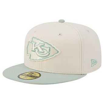 Men's New Era Cream/Light Green Kansas City Chiefs Color Pack 59FIFTY Fitted Hat