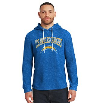 Men's Darius Rucker Collection by Fanatics Powder Blue Los Angeles Chargers Waffle Knit Hooded Tri-Blend Long Sleeve T-Shirt
