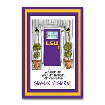 LSU Tigers As For Me 12" x 18" Garden Flag