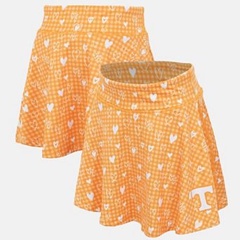 Girls Youth ZooZatz Tennessee Orange Tennessee Volunteers Heart Flowy Skort