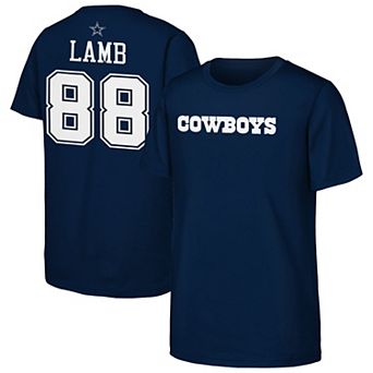 Youth Outerstuff CeeDee Lamb Navy Dallas Cowboys Name & Number T-Shirt