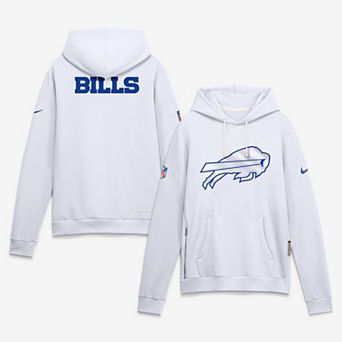 Men's Nike White Buffalo Bills Rivalries Collection Standard Issue Sideline Pullover Hoodie