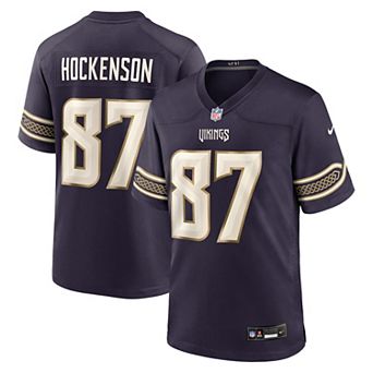 Men's Nike T.J. Hockenson Purple Minnesota Vikings 2026 Rivalries Collection Game Jersey