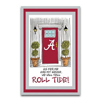 "Alabama Crimson Tide As For Me 12"" x 18"" Garden Flag"