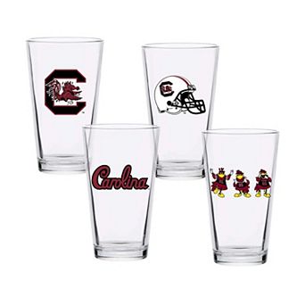 South Carolina Gamecocks 16oz. Collector Pint Glass Four-Piece Set