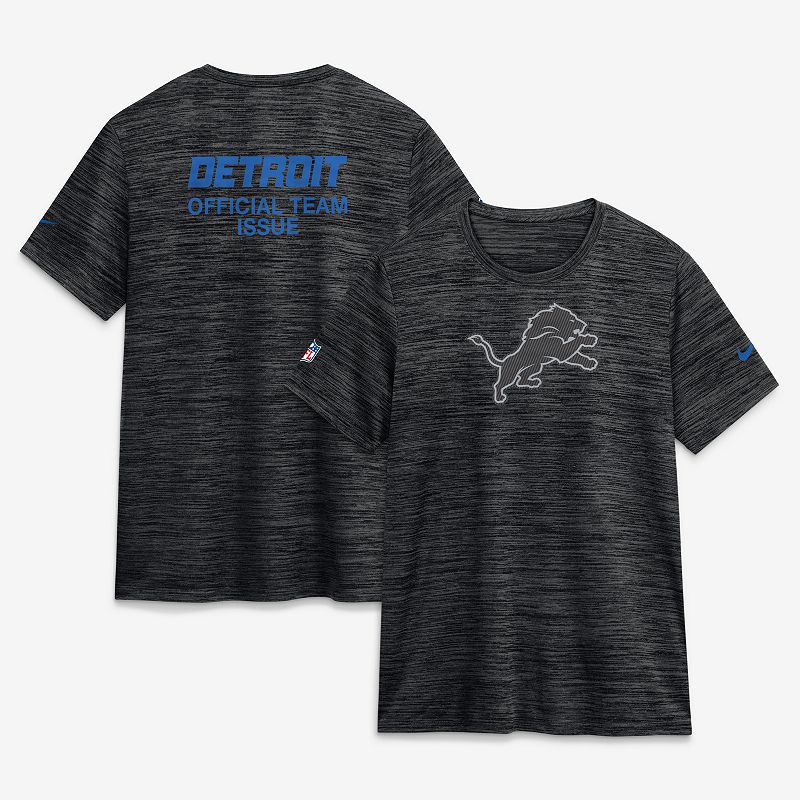 Nike Black Detroit Lions 2026 Rivalries Collection Sideline Velocity Dri-FIT T-Shirt