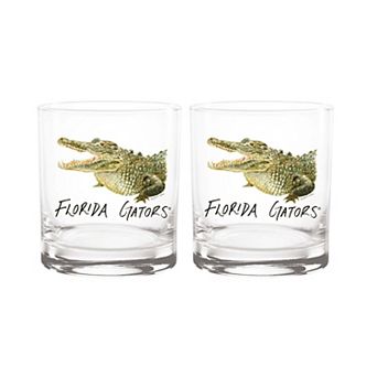 Indigo Falls Florida Gators Laura Wilcox Mascot Rocks Glass Set of 2