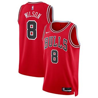Unisex Nike Caleb Wilson Red Chicago Bulls 2026 NBA Draft Swingman Jersey - Icon Edition