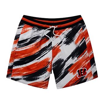 Men's Chubbies Black Cincinnati Bengals Color Blitz Comfort Shorts
