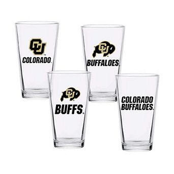 Colorado Buffaloes 16oz. Collector Pint Glass Four-Piece Set
