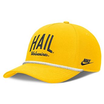 Unisex Nike Maize Michigan Wolverines Letter Rope Rise Adjustable Hat