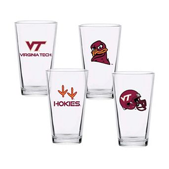 Virginia Tech Hokies 16oz. Collector Pint Glass Four-Piece Set