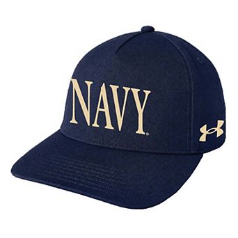 Unisex Under Armour Navy Navy Midshipmen Blitzing Accent 5-Panel Adjustable Hat
